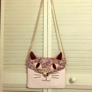 Betsy Johnson cat crossbody